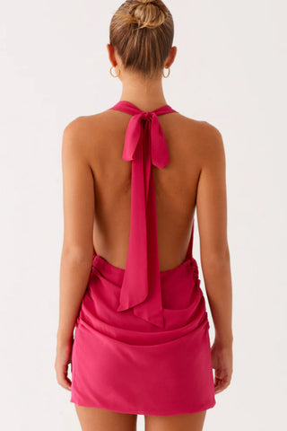 Halter Wrap Casual Dress