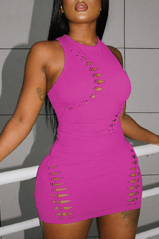 Intricate Cutout Skirt Set