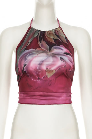 Floral Halter Neck Camisole