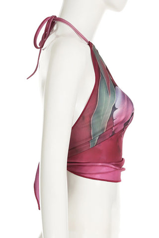 Floral Halter Neck Camisole