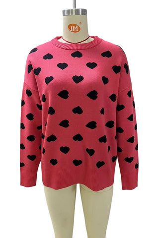 Heart Pattern Sweater