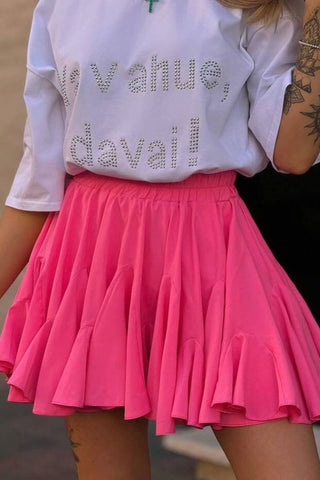 Elegant High-Waist Mini Skirt