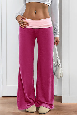High-Waist Wide-Leg Casual Pants