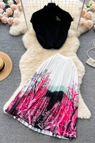 Elegant Skirt and Top Set