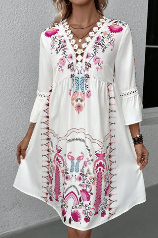 Bohemian Floral Casual Dress
