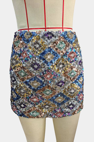 Sequin Mini Skirt