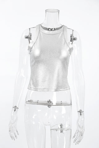 Ribbed Sleeveless Tank Top