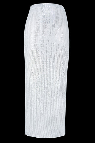 High Waist Long Slip Skirt