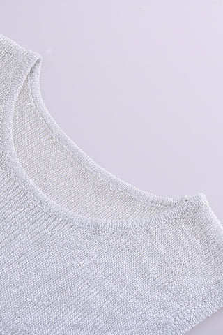 Sheer Sleeveless Ribbed Top