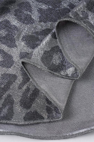 Leopard Print Casual Mini Dress