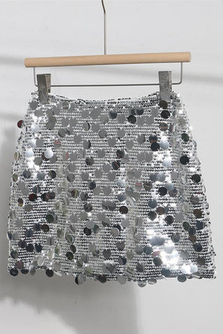 Sequin Mini Skirt