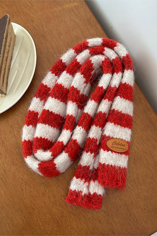 Striped Cozy Knit Scarf