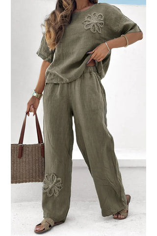 Floral Relaxed Two-Piece Set