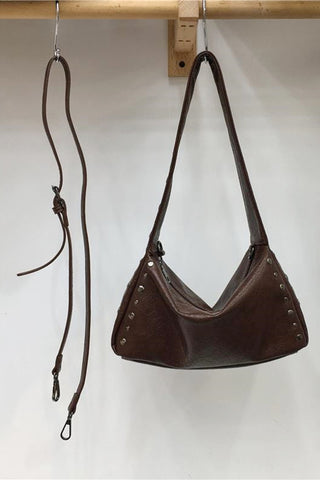 Studded Slouchy Shoulder Bag