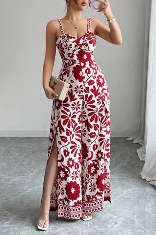 Spaghetti Strap Floral Maxi Dress