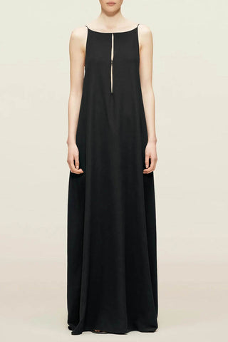 Sleeveless Maxi Dress with Keyhole Detail