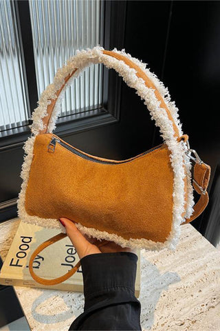 Fringe-Trimmed Shoulder Bag