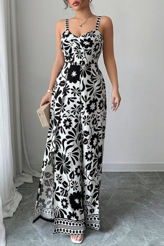 Spaghetti Strap Floral Maxi Dress