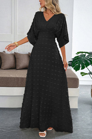 Elegant V-Neck Maxi Dress