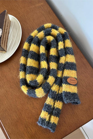 Striped Cozy Knit Scarf
