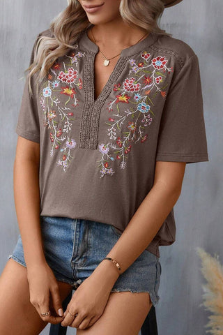 Floral Detail T-Shirt