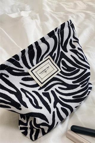 Floral Print Zipper Pouch