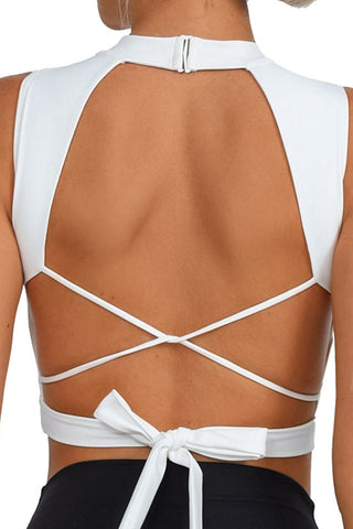 Strappy Back Tie Tank Top