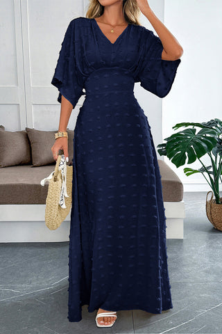 Elegant V-Neck Maxi Dress