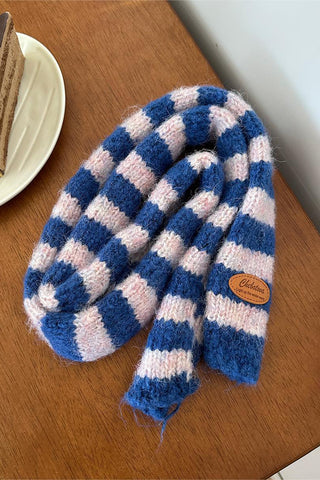 Striped Cozy Knit Scarf