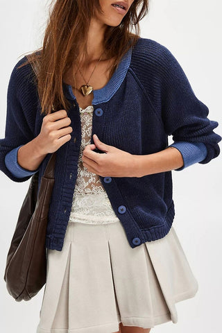 Button-Down Knit Cardigan