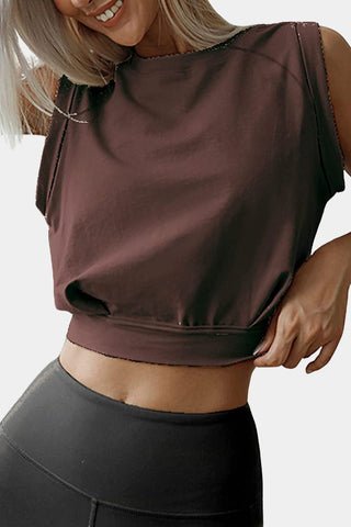 Sleeveless Relaxed Fit T-Shirt