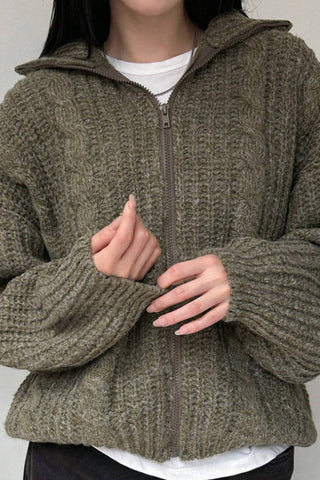 Ribbed Turtleneck Sweater