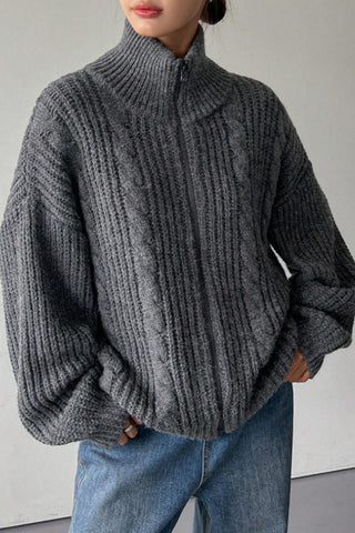 Ribbed Turtleneck Sweater