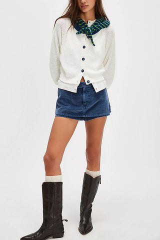 Button-Down Knit Cardigan