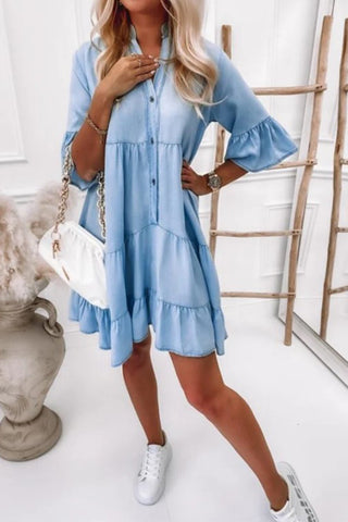 Button-Down Denim Dress