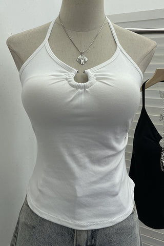 Chic Ring-Detail Tank Top