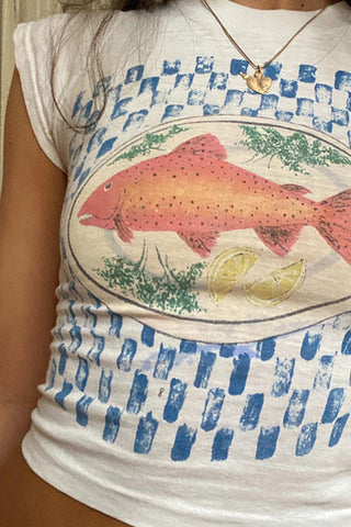 Graphic Fish Print T-Shirt