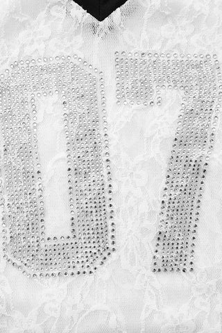 V-Neck Mesh Panel T-Shirt