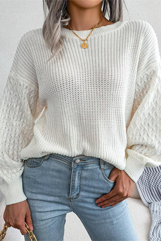 Textured Knit Sweater