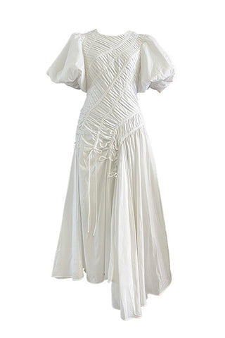 Puff Sleeve Casual Dress