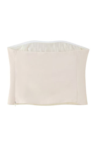 Ruched Crop Top and Draped Skirt Set