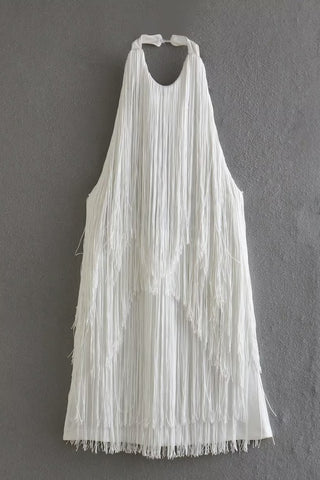 Halter Pleated Evening Dress