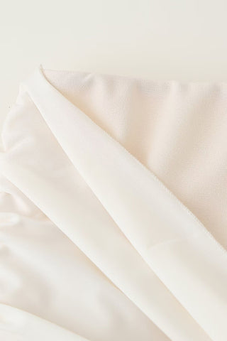 Ruched Crop Top and Draped Skirt Set