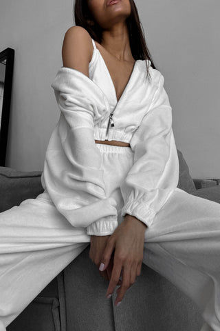 Cropped Hoodie and Jogger Pants Set