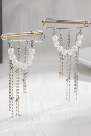 Pearl-Embellished Safety Pin Accessories