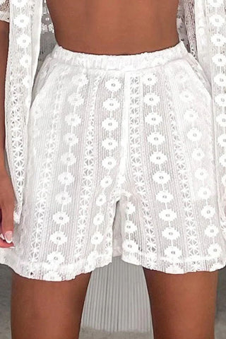 Crochet Trim Shorts