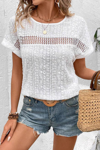 Chic Cutout Knit T-Shirt