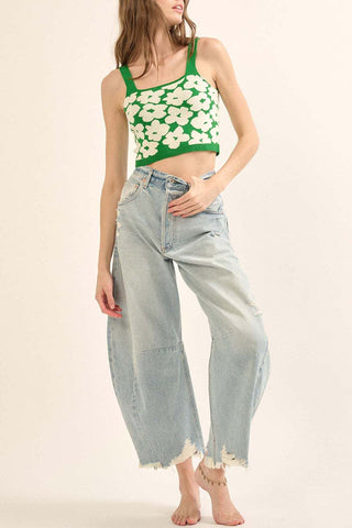 Floral Patterned Tank Top