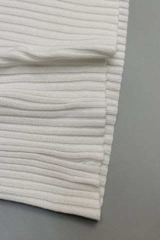 Ribbed Sleeveless Crop Top and Skirt Set