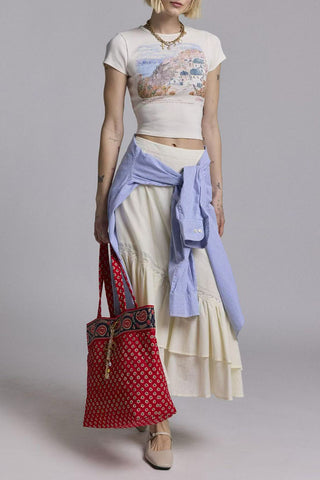 Scenic Print Fitted T-Shirt